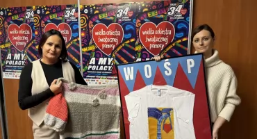 Ubierz się z WOŚP. Koszulka zamieniona w obraz i ręcznie robiony sweter trafią na aukcję