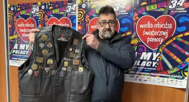 Skórzana kamizelka z motocyklową historią na aukcji WOŚP. Unikat z Jaworzna czeka na licytację