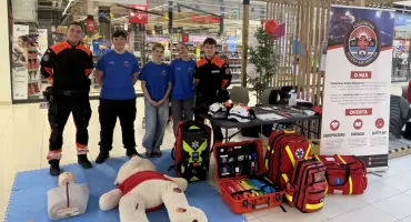 Pierwsza pomoc w praktyce. Południowa Służba Ratownicza na 34. Finale WOŚP w Galerii Galena