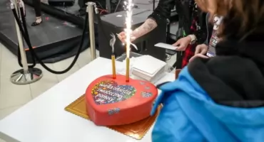 Tort w kształcie serca od Cukierni Puchatek na Finale WOŚP