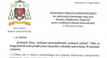 Komisja zakończyła prace w diecezji sosnowieckiej. Raport zostanie ujawniony 12 lutego
