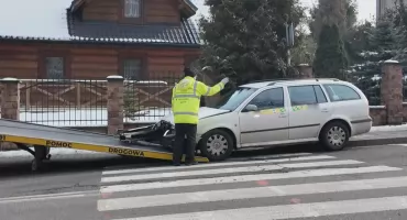 Kolizja na skrzyżowaniu ulicy Jagiellońskiej i Koszarowej zakończona wysokim mandatem