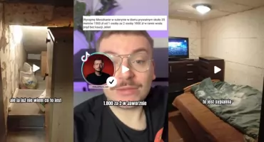 TikToker wyśmiał ogłoszenie z Jaworzna. „Suterena za 1500 zł od osoby?” Internauci nie kryją oburzenia