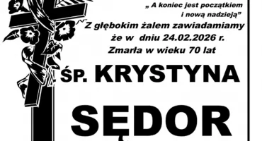 Zmarła Krystyna Sędor 