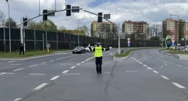 Policjanci drogówki z całego Śląska rywalizowali na skrzyżowaniu w Jaworznie