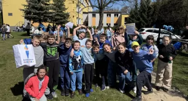 Niebieskie Igrzyska w Szkole Podstawowej nr 5 w Jaworznie