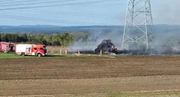 Pożar siana w Jaworznie. Policja nie wyklucza podpalenia