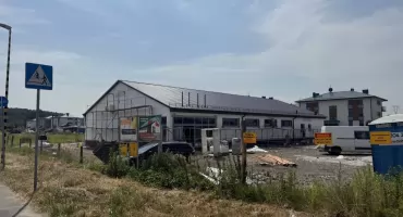 Dino przy Geosferze nabiera kształtów. Tak wygląda budowa sklepu