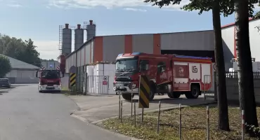 Interwencja straży pożarnej na ul. Martyniaków