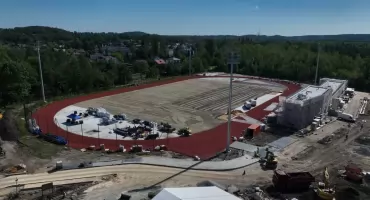 Budowa stadionu na Azotanii. Tak wygląda obiekt po dziewięciu miesiącach budowy