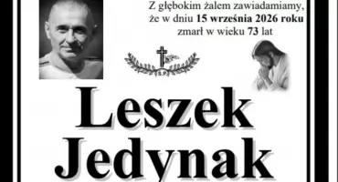 Zmarł śp. Leszek Jedynak