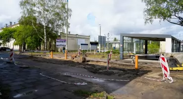 Prace przy dworcu w Szczakowej. Trwa przebudowa drogi