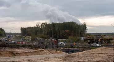 Ruszyła budowa wiaduktu nad DK79 w Jaworznie. Są już pierwsze konstrukcje