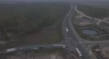 Gigantyczne korki na wyjeździe z Jaworzna